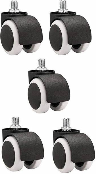 Breewell Twin Castor Revolving Chair Wheel Set of 5 Appliance Furniture Caster