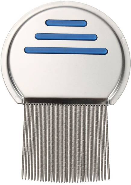 metreno Lice Comb Free Terminator Effective Removing Nits for Kids Treatment | NOT Pull Out Hair | Stainless Steel Double Grooved Teeth | Best for Long/Short/Thick/Fine/Dry & Wet Hair Louse