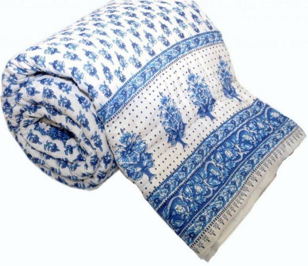 HANDICRAFT FARM Floral Single Quilt for  Heavy Winter