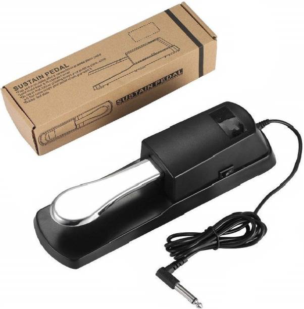 Techtest Sustain Pedal for Keyboard Digital Piano Foot Pedal Sustain Pedal Universal for Piano Midi Electronic Keyboards Sustain Foot Pedal with Polarity Switch Compatible with Synthesizers Design Foot Pedal Damper Piano Foot Pedal, Guitar Foot Pedal Compatible with Any Electronic Keyboard with 1/4 Input Jack Damper & Sustain Pedal