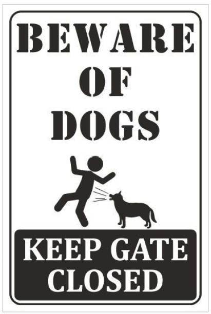 Giant Innovative Beware of Dogs Emergency Sign