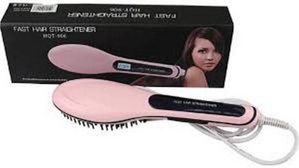 DEERA HQT-906 FAST HAIR HQT-906 Hair Straightener Professional LCD Screen Hair Brush Hair Straightener Brush