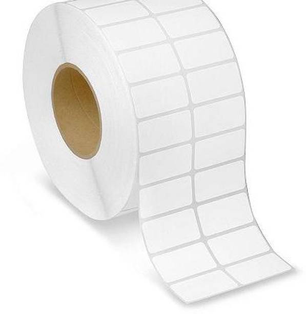 youlogic 40MMX20MM Barcode Label 2''up Self-adhesive Paper Label (White) 1ROLL 4000 LABELS Pack of 1 Roll cromo Paper Label