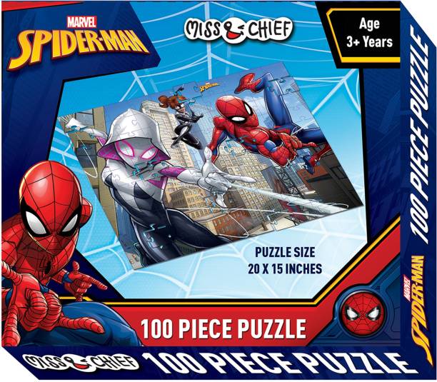 Miss & Chief 100 Puzzles Spiderrman