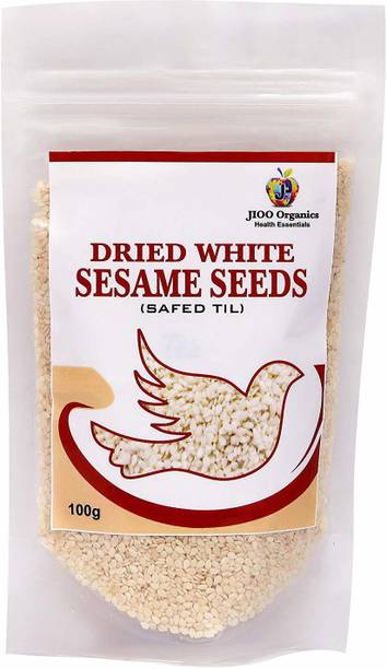 Jioo Organics White Sesame Seeds, Safed Til, Til Seeds_Pack Of 100 Grams Seed