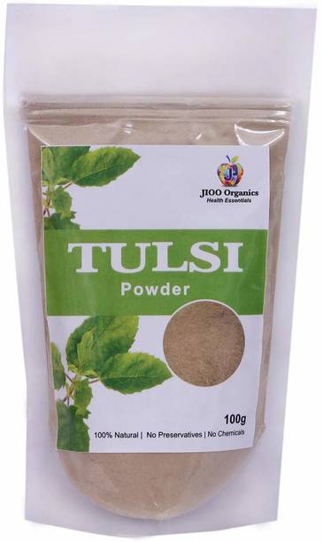 Jioo Organics Tulsi Powder/Pure Basil Leaf Powder - 100 g
