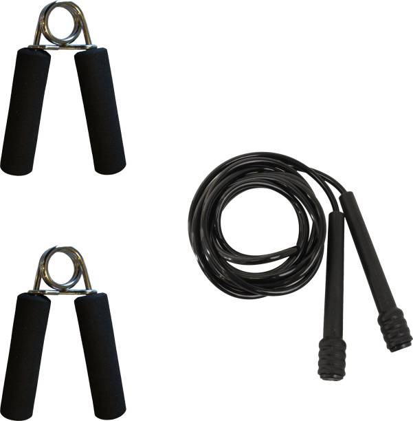 KRX Freestyle Skipping Rope + 2 Pc. Foam Hand Gripper Fitness Accessory Kit Kit