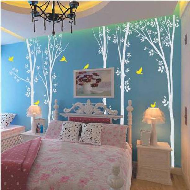 UD Unique Decor "Wild forest" Reusable Wall Plastic Sheet Stencil Wall Decor_239 Designer Stencil
