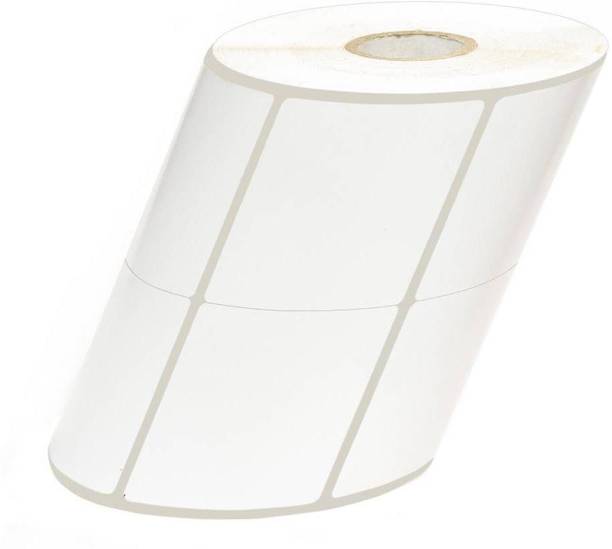 youlogic 38MMX38MM Barcode Label 2''up Self-adhesive Paper Label (White) 1ROLL 3000 LABELS Pack of 1 Roll cromo Paper Label