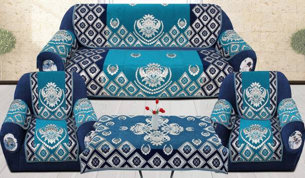 मल्टीटेक्स वेल्वेट ऐब्स्ट्रैक्ट सोफा कवर