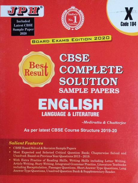 JPH Class 10 CBSE English (First Flight & foot Prints) Complete Solution Sample Papers