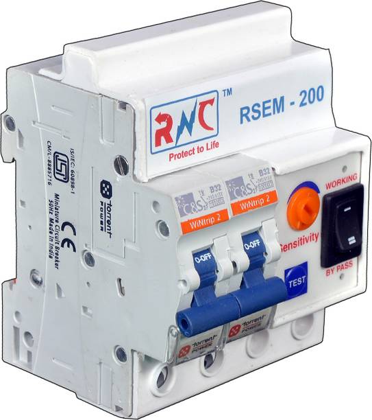 RNC Electronics ELCB 3-50 mAmp 32 Amp M200 A MCB
