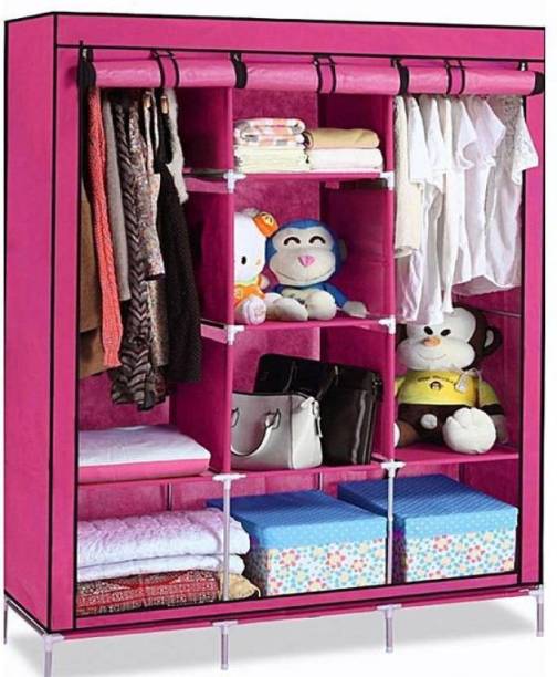 MEZIRE cloth stand for kids PP Collapsible Wardrobe