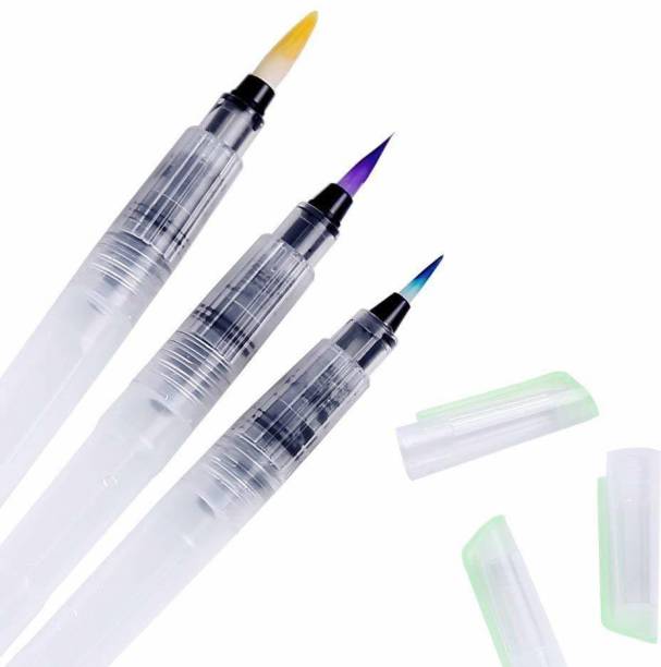 variety 3 Sizes Water Brush Pen for Watercolor Calligraphy Drawing Tool Marker