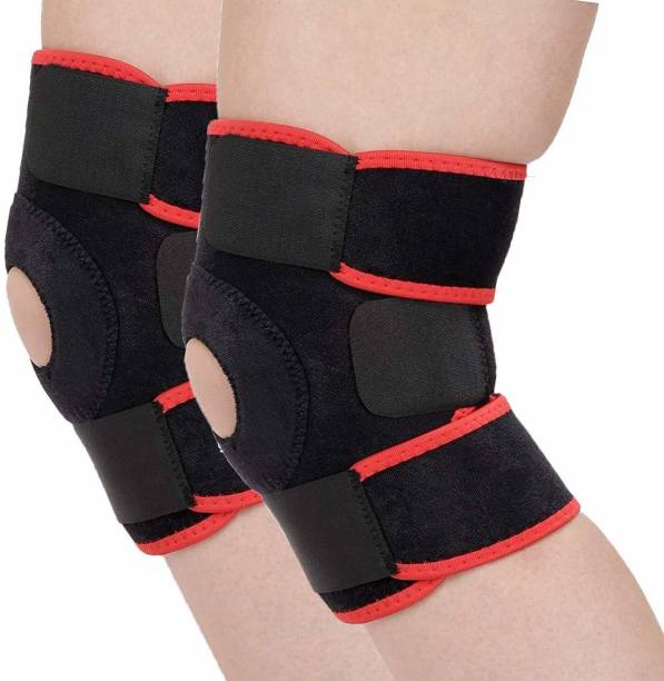 GymWar Pack of 2 Neoprene Padded Adjustable Knee Guard , Knee Cap Knee Support