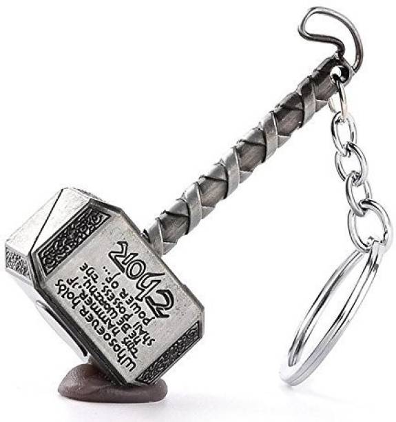 ZYZTA Marvel Thor's Hammer Silver Key Chain