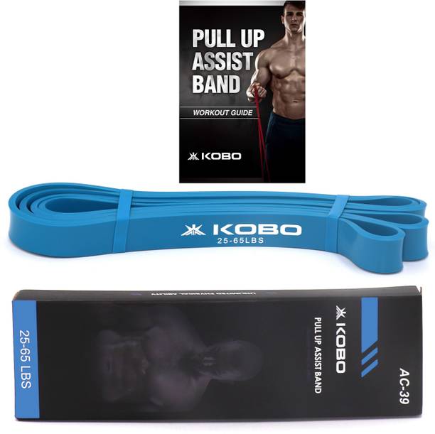 KOBO AC-39 Power Loop Pull Up Assist Bands 41" Long for Stretching with Workout Guide Resistance Band
