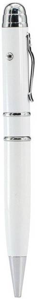 Nexshop Writable Ballpoint Pen Shape USB U Disk with Laser Light 8GB Pendrive 8 GB Pen Drive Compatible with Gaming Console, Desktop Computer, Tablet, Audio Player, Television, Laptop USB 2.0 Metal Case