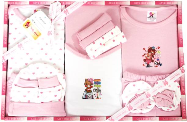 Baby Station Gift Set-13 PCS New Born(PINK)