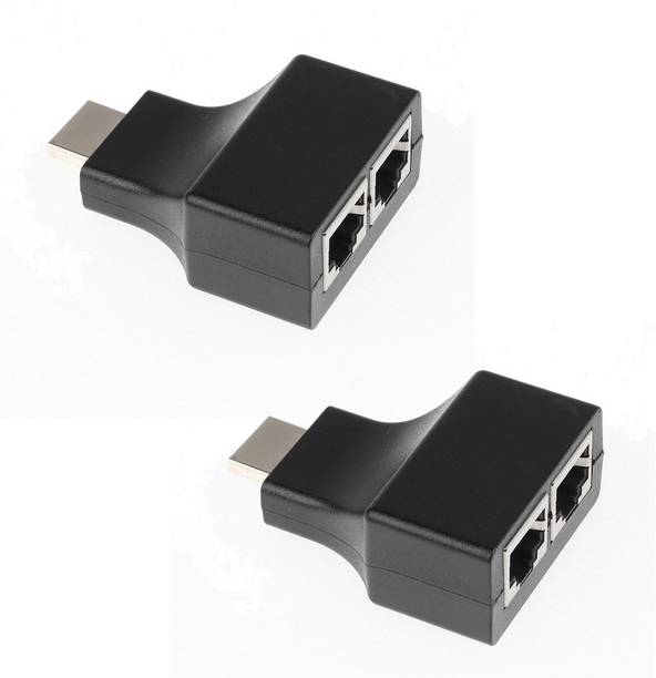 microware 1080p HD 3D HDMI to RJ45 CAT5e CAT6 UTP LAN Ethernet Balun Extender Repeater Media Streaming Device