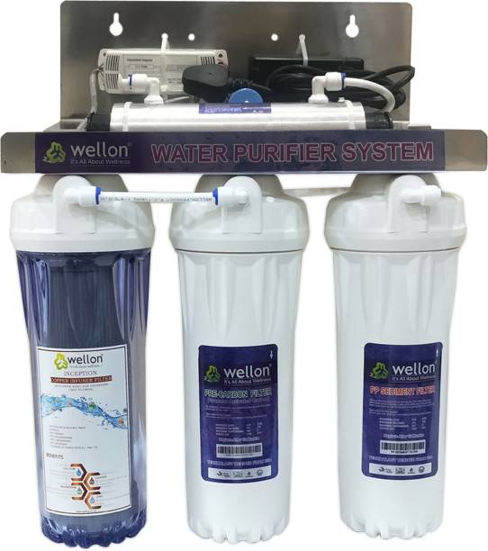 Wellon 20 LPH Household Copper + UV Water Purifier System 20 L RO + UV Water Purifier