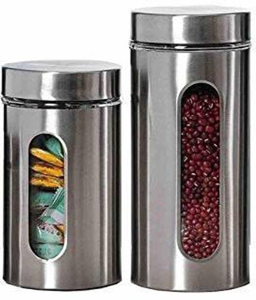 Femora Glass Grocery Container  - 800 ml, 550 ml