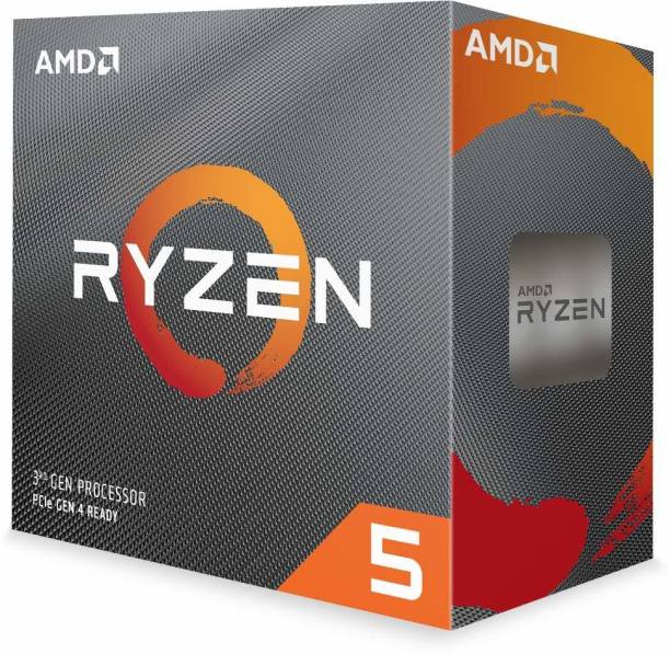 amd Ryzen 5 3600 with Wraith Stealth Cooler (100-000000031) 3.6 Ghz Upto 4.2 GHz AM4 Socket 6 Cores 12 Threads 3 MB L2 32 MB L3 Desktop Processor