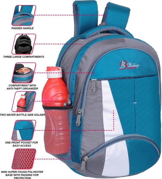 blubags Large 45 L Laptop Backpack Medium 45 Liters Backpack Unisex College &School Bags 45 L Laptop Backpack