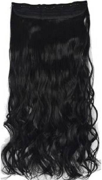 Styllofy Styllfy  Extension_23 Inch Black_Curly Hair Extension