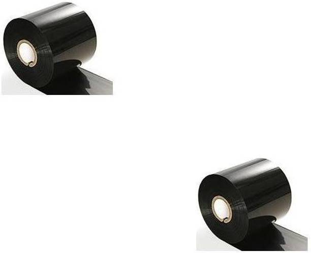 youtech 55 mm X 300 Meters,(2.17inchX300meters) Thermal Transfer Barcode Ribbon (WAX), Set of 2 Ribbon Non-adhesive Paper Label