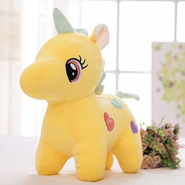 tickles yellow super soft plush cute unicorn stuffed toy kids 25 cm