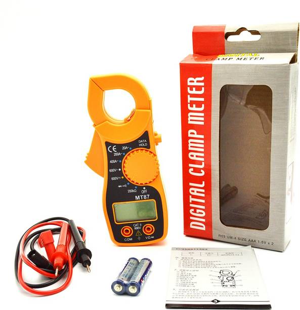 Divinext MT87 Mini Clamp Meter AC/DC Voltage Amp Meter Resistance Ohm Tester Tongs Clipon Digital Multimeter