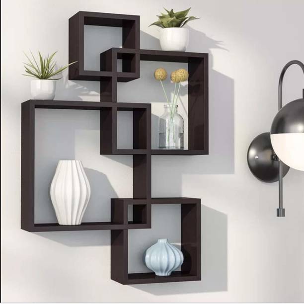 Online Craftbuzz Wooden Mounted Rack for Living Room Decor MDF (Medium Density Fiber) Wall Shelf