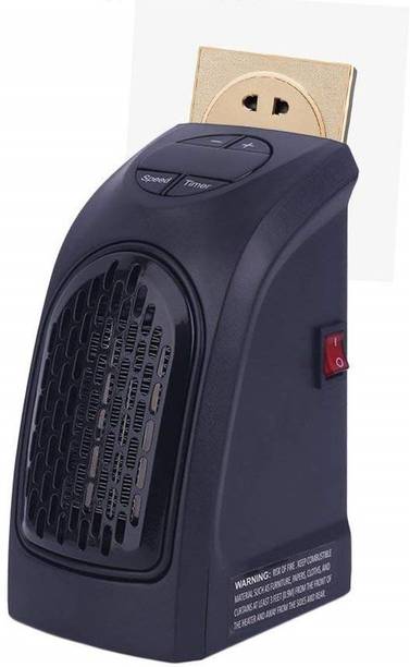 WunderVoX XIX®-4RF-Digital Electric Heater Fan Wall-Outlet Handy Air Warmer Fan Room Heater