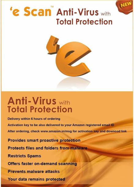 ESCAN Anti-virus 1 User 1 Year