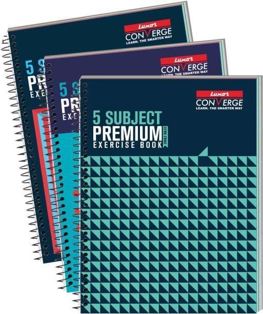 LUXOR Premium Exercise Regular Notebook Ruled 250 Pages