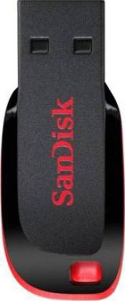 SanDisk CRUZER BLADE USB DRIVE 16 GB Pen Drive Compatible with Laptop, Audio Player, Tablet, Gaming Console, Television, Netbook USB 2.0 Plastic Case