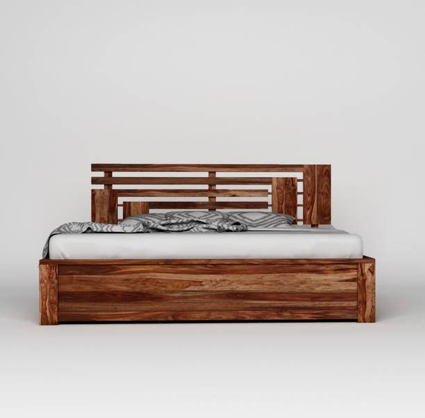 Home Edge Aelinia Sheesham Wood Solid Wood King Drawer Bed, 208 cm x 193 cm (6.82 ft x 6.33 ft)