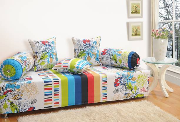 SWAYAM Cotton Floral Diwan Set