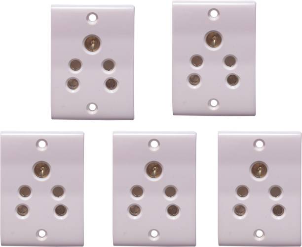 RUHAILA FIVE PIN SOCKET FIVE PCS 5 A सॉकेट