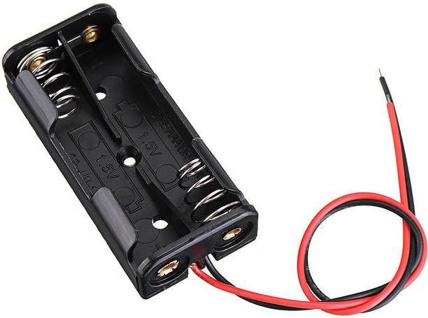 RIVER FOX AA Battery Holder / Open Type for 2 AA Battery with Lead for Projects Electronic Components Electronic Hobby Kit