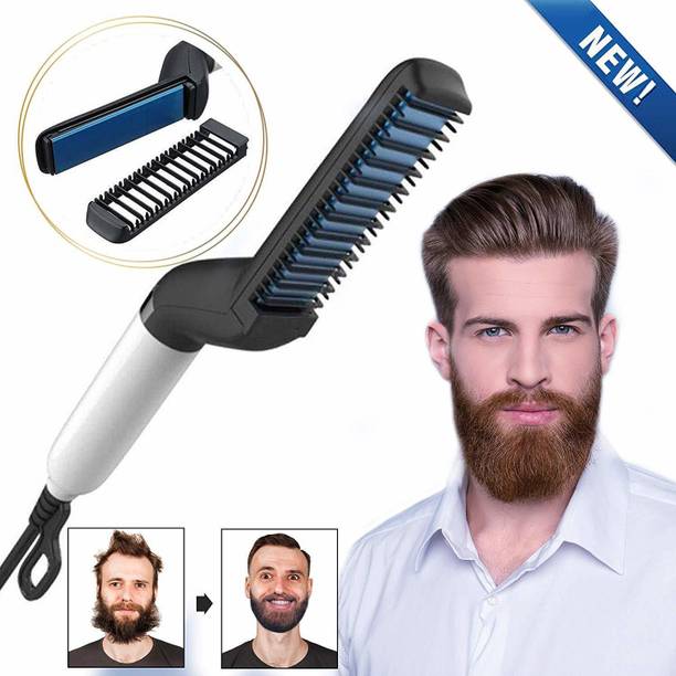 Fitaza Hari Electric Hair Straightener Brush,Men Quick Beard Straightener Styler Comb, 5464546 Hair Straightener