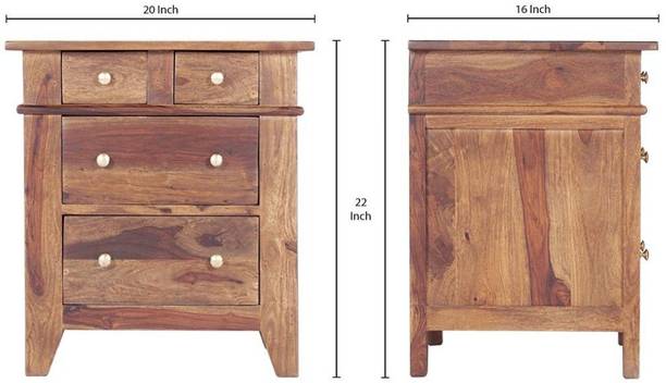 pipercrafts Solid Wood Side Table