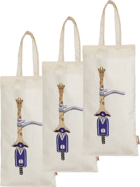 Aakrutii Men & Women White Bottle Bag