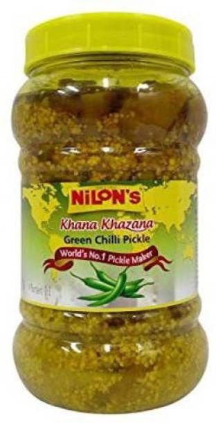 Nilons Khana Khazana Green Chilli Pickle Pack of 2 Green Chilli Pickle