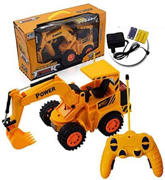 Toyazo Wireless Remote Control Rechargeable JCB Truck 5 Channel For Kids