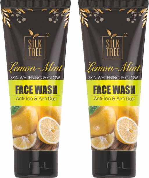 SILKTREE  Lemon & mint Combo -Set Of 2 Face Wash