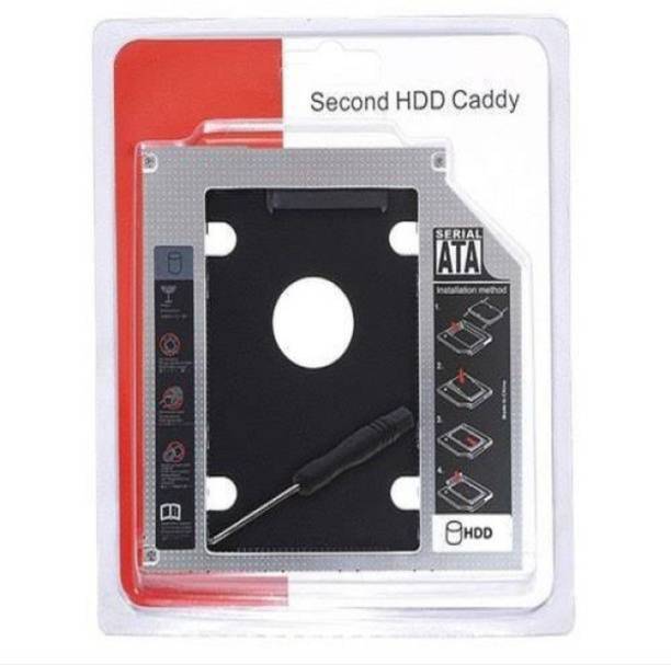 Lapower 9.5mm Universal 2nd Hard Drive Bay Caddy For CD/DVD-ROM,Laptop 2.5 inch Internal Hard Drive Enclosure/HDD Caddy (For Serial ATA/ Universal 2.5" HDD/SSD 2.5 inch internal hard drive enclosure/hard disk caddy