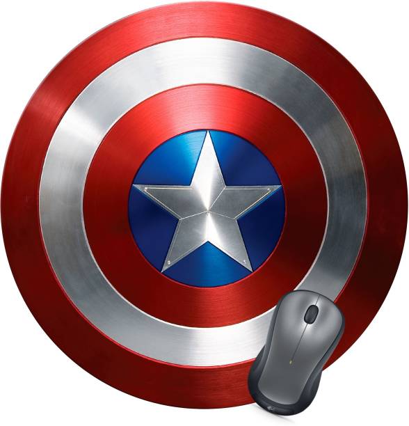 Golden Feather Captain America Shield Designer Mousepad...