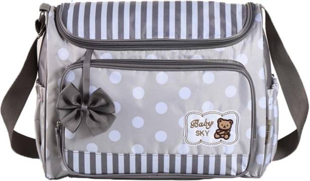 My New Born Premium Mother Bag, Diaper Bag Multi-Function Travel Shoulder Bag Large Capacity Mummy Bag-Brown Diaper Bag